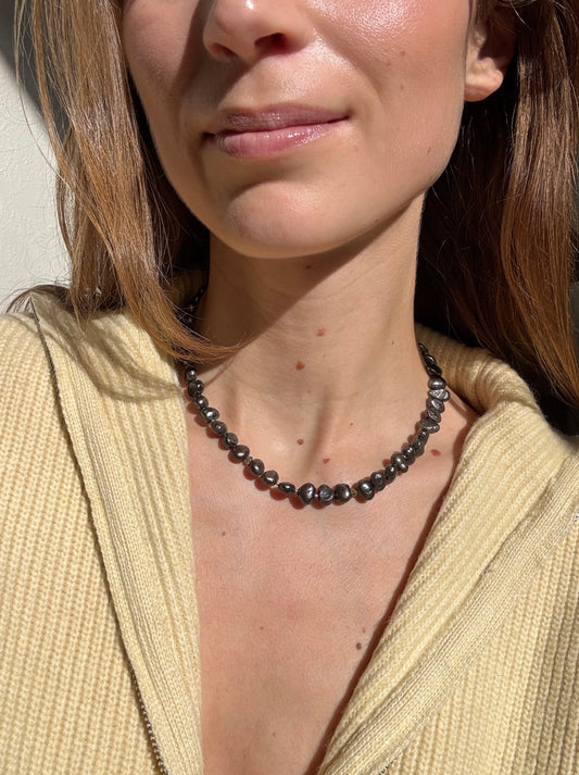 XXAlexis Black Pearl Necklace