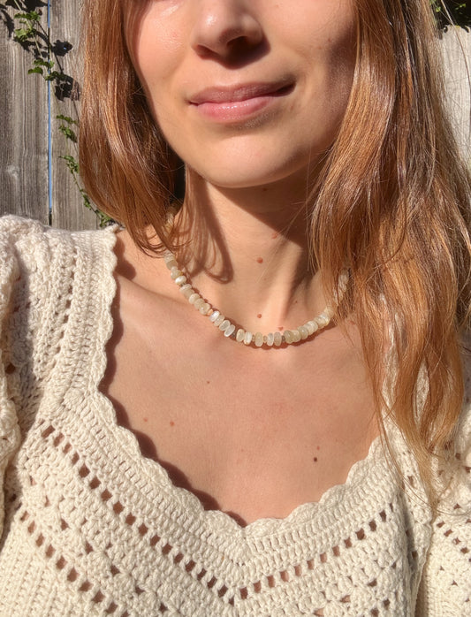 Clea Moonstone Necklace