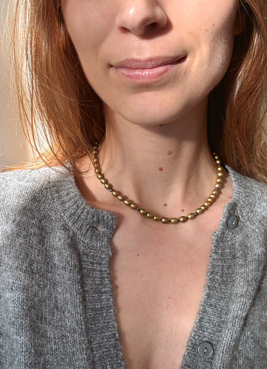 Sage Pearl Necklace