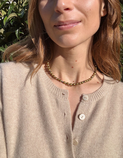 Sage Pearl Necklace