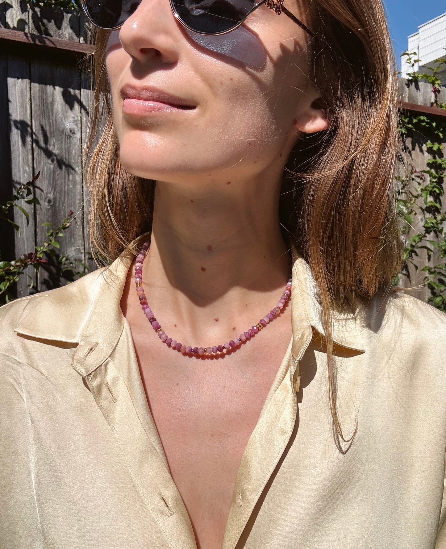 Fleur Ruby Necklace