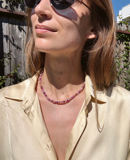 Fleur Ruby Necklace